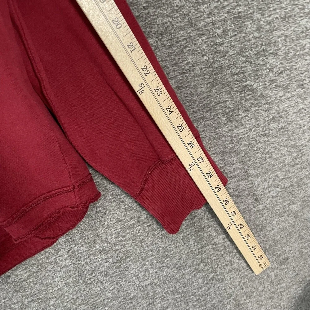 Abercrombie & Fitch Sweater Mens XL Red V Neck Knit Pullover Moose Irregular Y2K